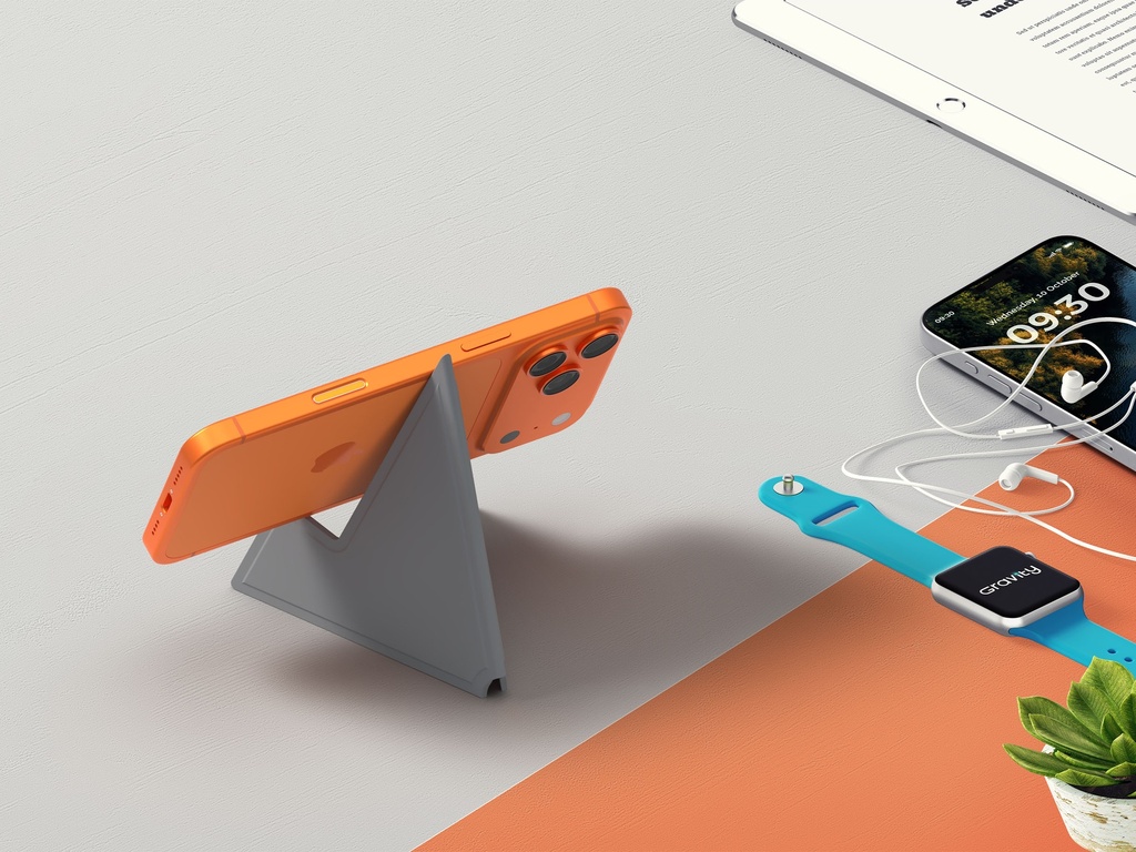 ستاند جلد قابل للطي
 
 PU Foldable Stand_(GY)Gray
