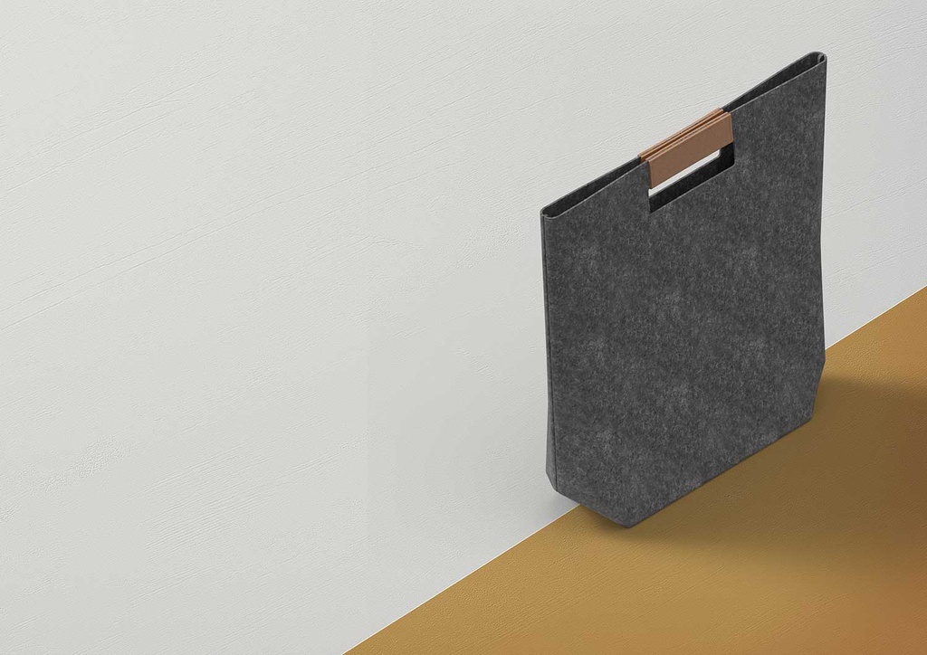 حقيبة فيلت
 
 FELT Bag_(GY)Gray
