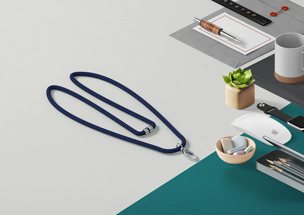 [GEI-106-BL] lanyard _lanyard with metal clip_blue