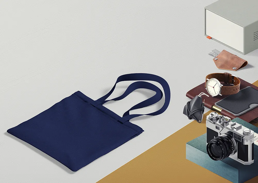 [GBG-102-BL] Tote Bag BL Blue