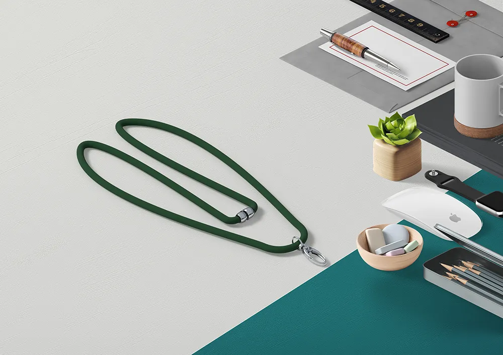 [GEI-106-GN] lanyard _lanyard with metal clip_green