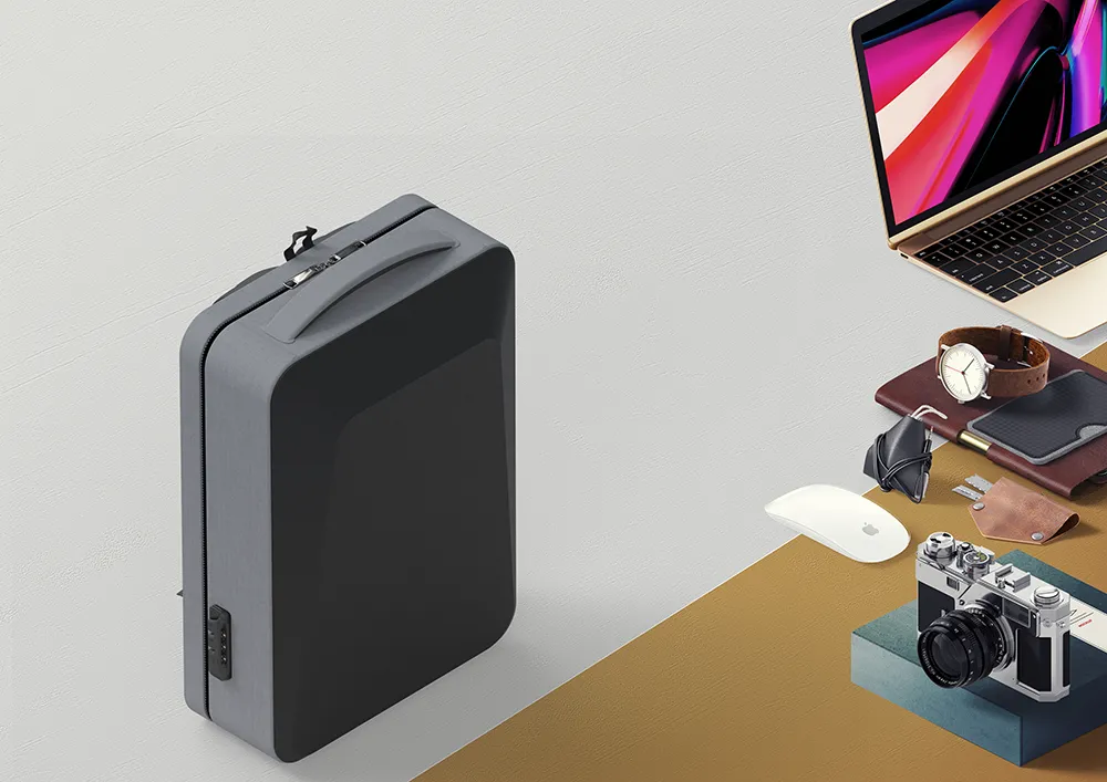 [GBG-108-GY] Shell Backpack GY Gray