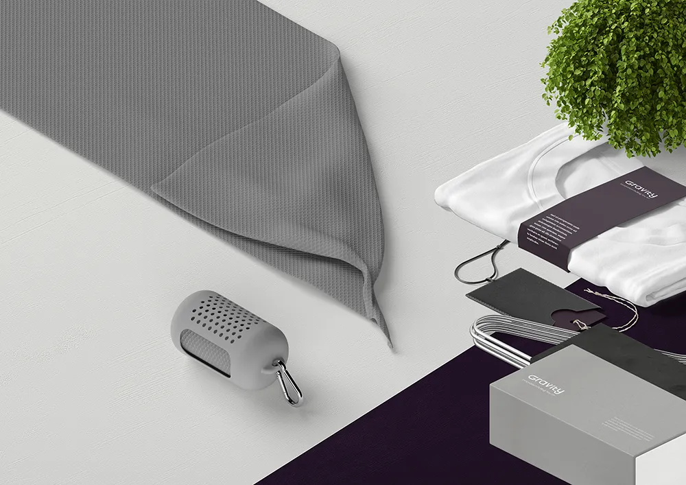 [GGR-K101-GY] Cooling Towel GY Gray