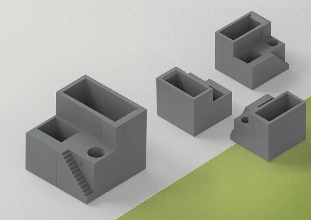 [GDA-115-GY] Gravity City - Model E